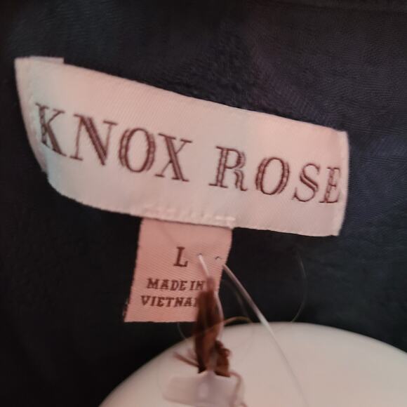 Knox Rose Dusty Blue Boho Top Large - Picture 4 of 6